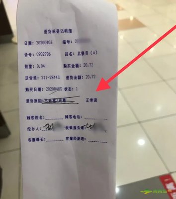 超市退货要签字吗