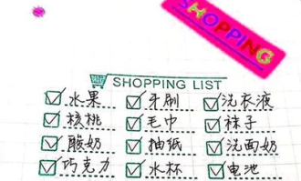 超市备忘录是什么