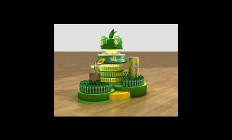 生鲜堆头三维立体造型